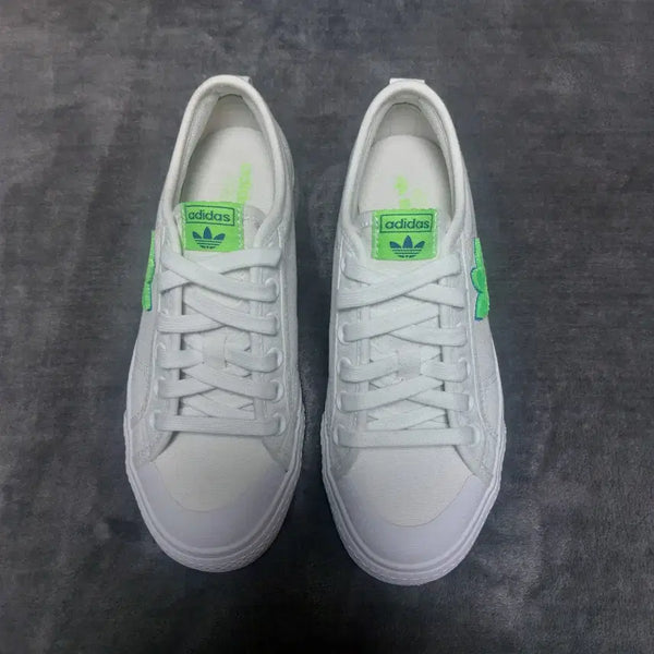 [BUNJANG] Adidas Sneakers White Green Accent / (235~240)아디다스 스니커즈(새상품)