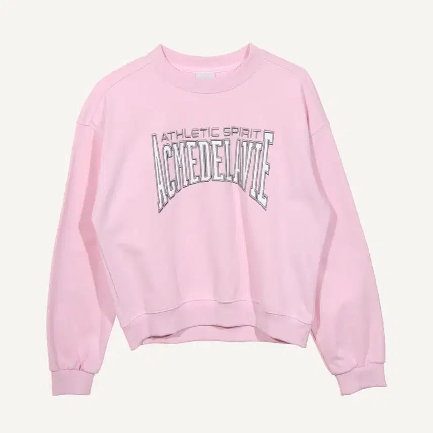 [BUNJANG] ACMEDELAVIE Crewneck Sweatshirt Pink / 아크메드라비 맨투맨 핑크