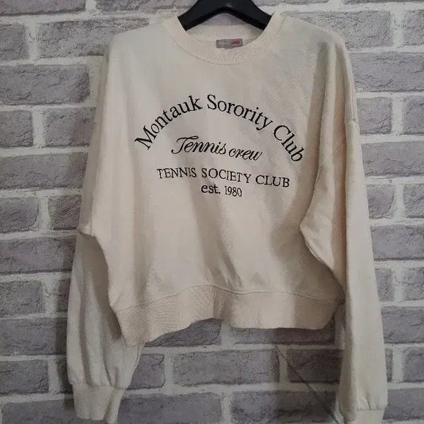 [BUNJANG] SPAO Ivory Cropped Sweatshirt T-Shirt S / 스파오 아이보리 크롭 맨투맨 티셔츠S/알뜰한여우