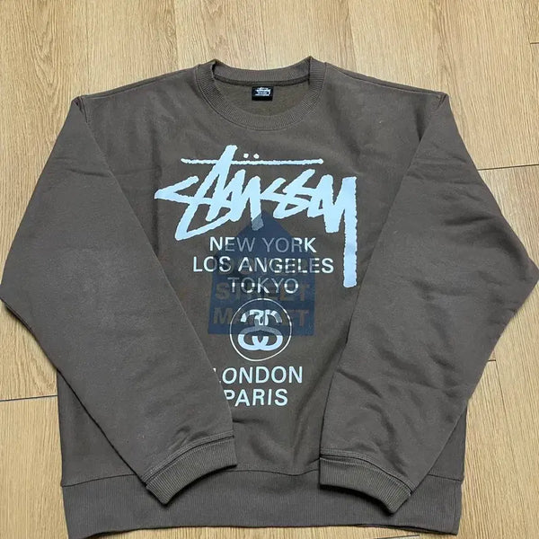 [BUNJANG] Stussy Walt Tour Crewneck Brown / [XL] 스투시 월트투어 크루넥 도버스트릿마켓 브라운