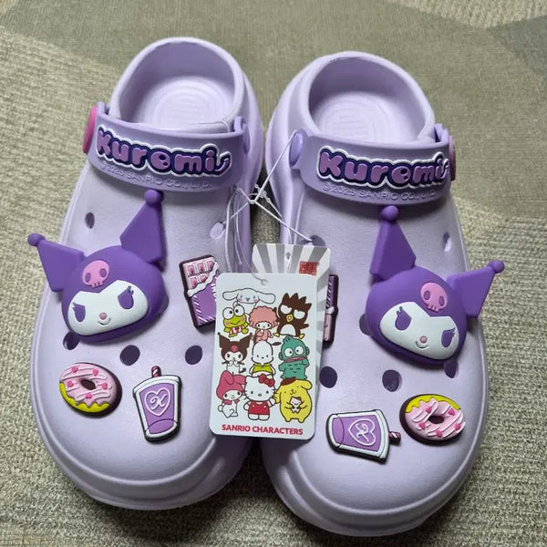 [BUNJANG] Sanrio Kuromi Mule Slippers / 신상 산리오 쿠로미 뮬 슬리퍼 크록스st 슬리퍼 새상품