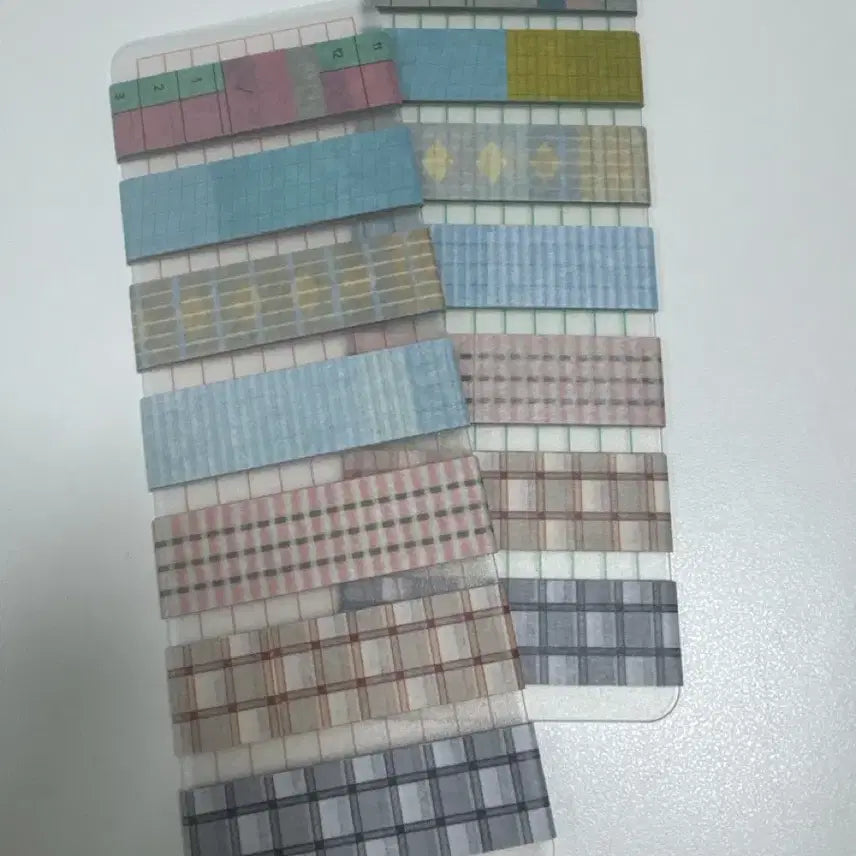 [BUNJANG] Check Pattern Masking Tape (1 Meter Portions) / 99-마테띵,마테소분 1미터씩