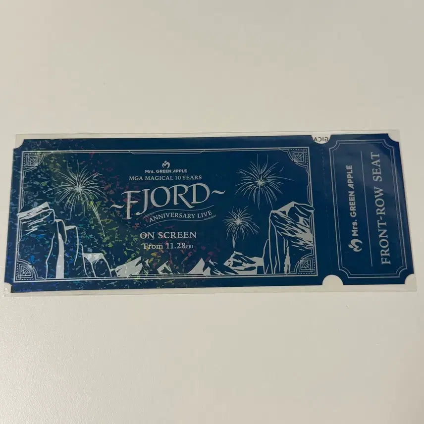 [BUNJANG] Mrs. GREEN APPLE Fjords Japanese Cinema Special Ticket / 미세스그린애플 피요르드 일본 영화관 특전