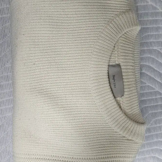 [BUNJANG] Begin 202 Rhymer Pullover Knit Ecru / 비긴202 라이마 풀오버 니트 에크루