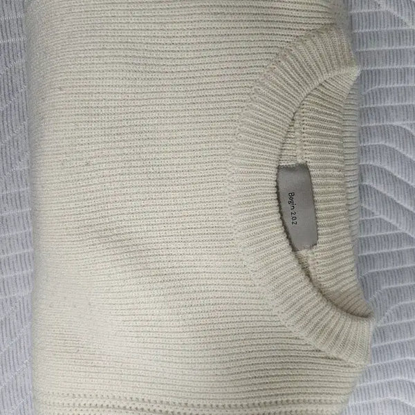 [BUNJANG] Begin 202 Rhymer Pullover Knit Ecru / 비긴202 라이마 풀오버 니트 에크루
