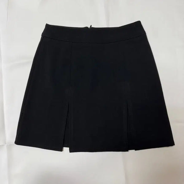 [BUNJANG] Bohemian Seoul Slit Mini Skirt / 보헤미안서울) 슬릿 트임 미니 스커트