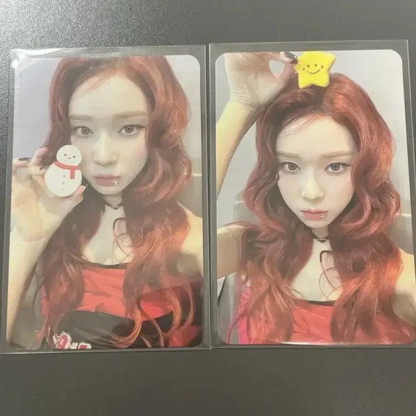 [BUNJANG] Aespa Winter Pink Christmas Photocard Bundle Set / 에스파 윈터 핑크 크리스마스 포카 일괄