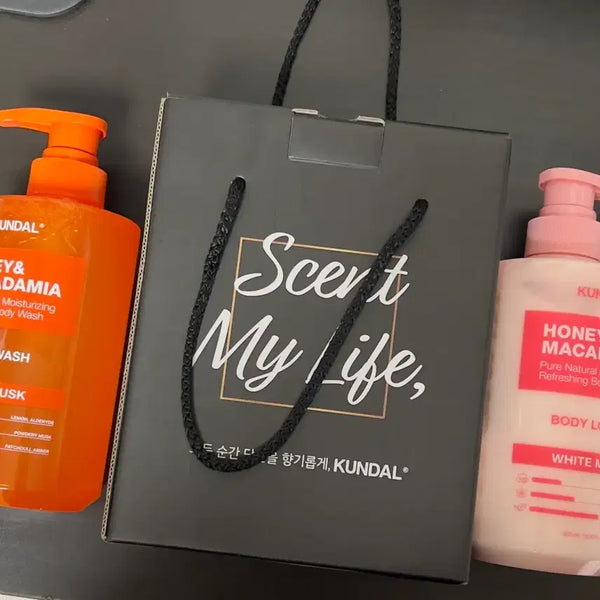 [BUNJANG] Kundal Body Wash & Body Lotion Gift Set (White Musk) / 무료배송 / 쿤달 바디워시 바디로션 선물세트 ( 화이트머스크 )