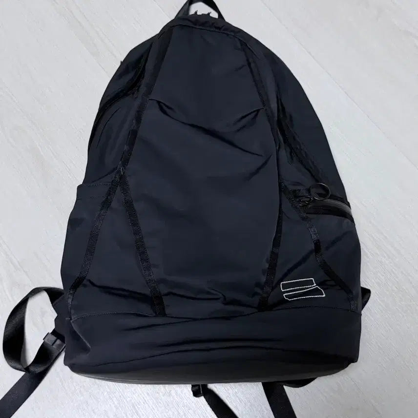 [BUNJANG] Blancobag Eiffel Backpack Black + Chest Strap / 블랭코브 에펠백 블랙 + 체스트 스트랩