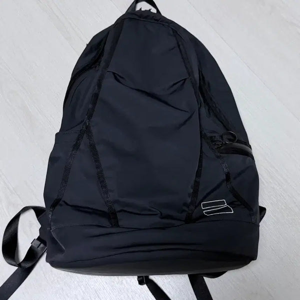[BUNJANG] Blancobag Eiffel Backpack Black + Chest Strap / 블랭코브 에펠백 블랙 + 체스트 스트랩