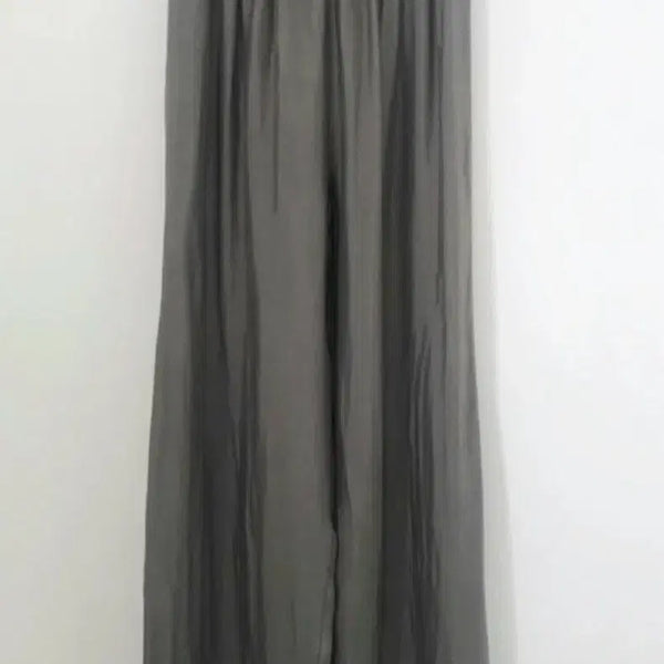 [BUNJANG] Gray Cupro Wide Pants / [새상품] 그레이 큐브라 와이드 팬츠