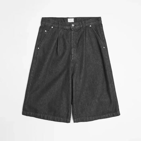 [BUNJANG] Youth Wide Half Denim Pants (Black, L) / (L) 유스 와이드 하프 데님 팬츠/youth