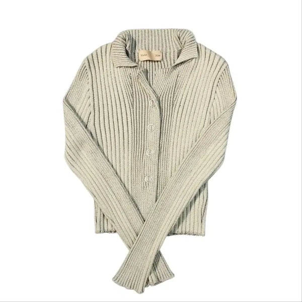 [BUNJANG] Matin Kim Ribbed Knit Cardigan / Matin Kim 골지 니트 가디건