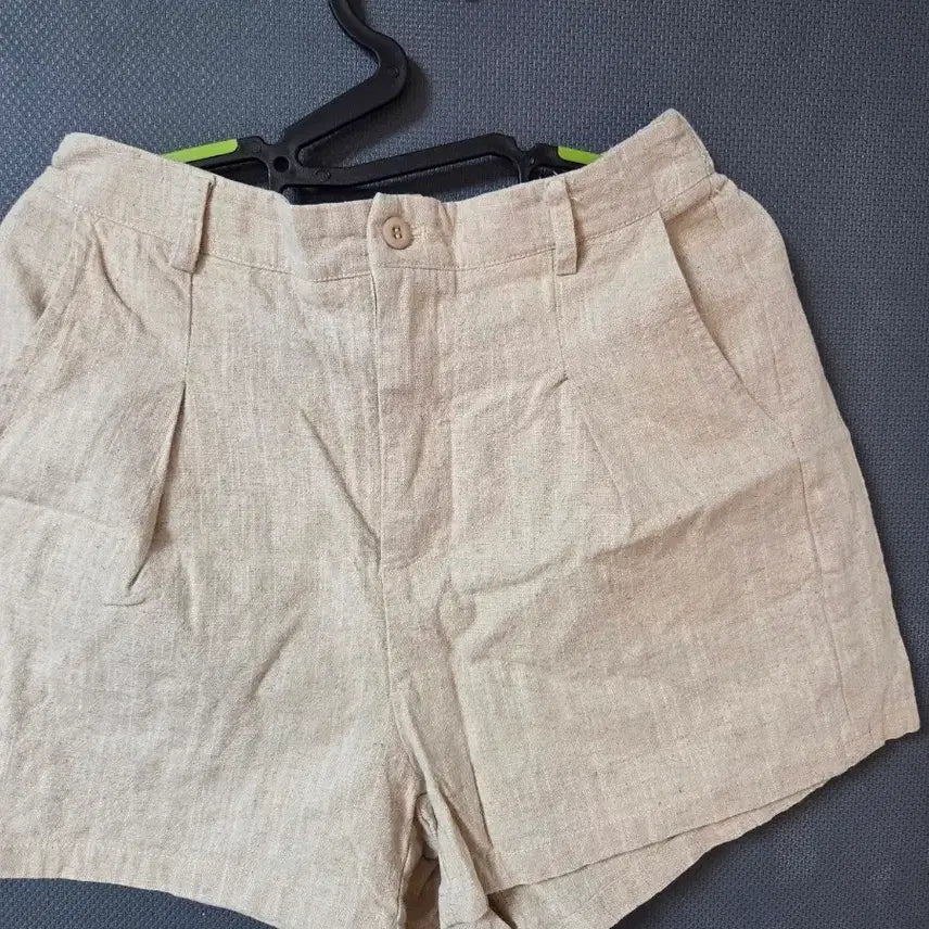[BUNJANG] Beige Linen Shorts / 베이지색 린넨 반바지