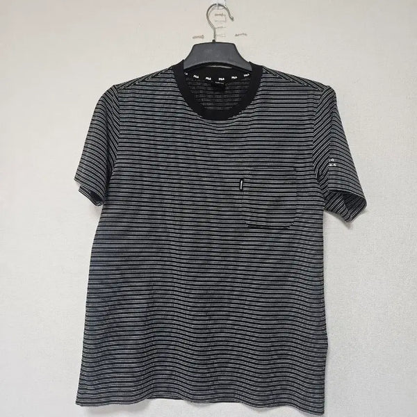 [BUNJANG] Fila Stripe Half Sleeve T-Shirt / 휠라 95호 반팔티