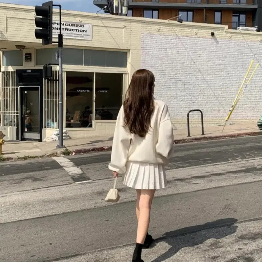 [BUNJANG] ounce White Pleated Skirt / ounce 니드오브 온스 플리츠 스커트 링서울 호와스 던스트 시아쥬