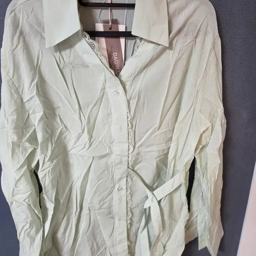 [BUNJANG] DAQIN DINI Light Green Shirt / DAQIN DINI 셔츠 라이트 그린