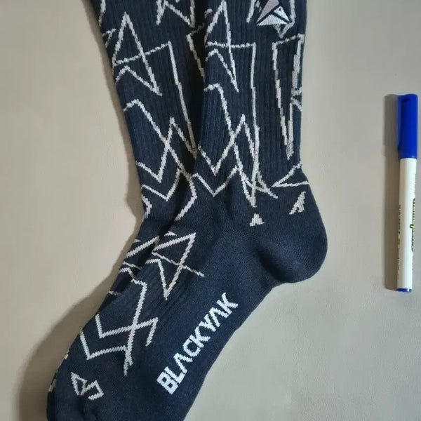 [BUNJANG] Black Yak Climbing Logo Sports Hiking Socks (2 Pairs) / 블랙야크 양말 클라이밍 로고 스포츠 등산양말