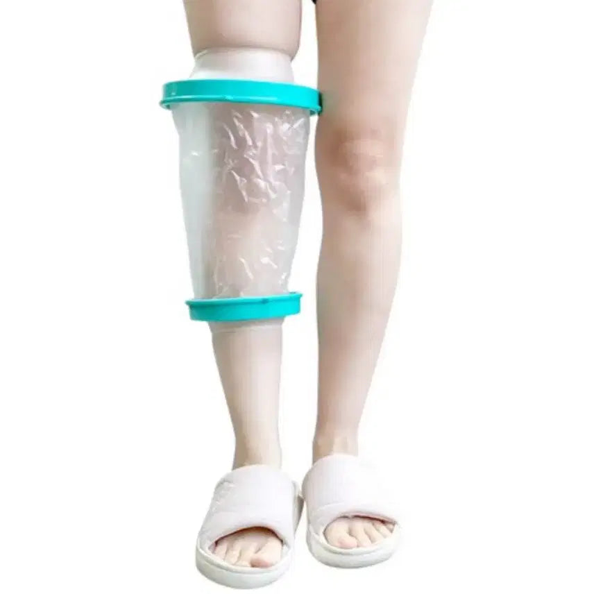 [BUNJANG] Waterproof Silicone Knee Cover (Cast/Wound Protection), L Size, Set of 2 / 무릎 실리콘 방수 커버 (깁스,상처) 2개