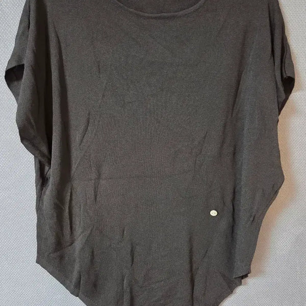 [BUNJANG] Acrylic Knit T-Shirt Black / 아크릴 니트 티셔츠 검정