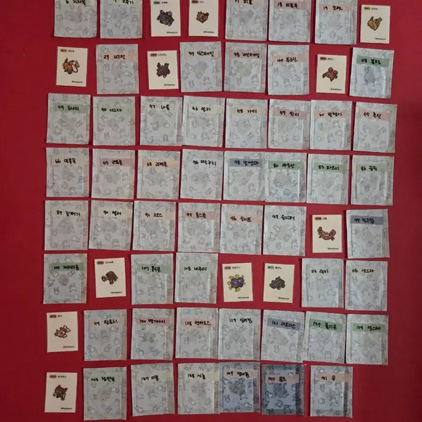 [BUNJANG] Pokemon Pixel Stickers Bundle Set / 포켓몬 픽셀 띠부씰 일괄