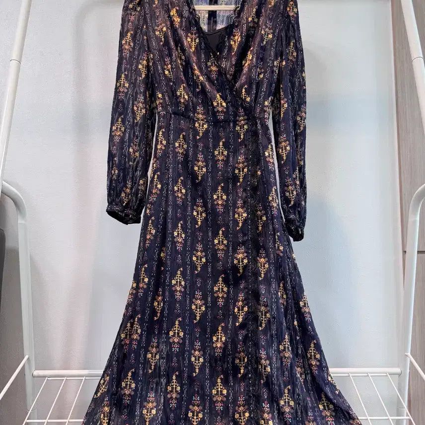[BUNJANG] Sandro Floral Long Dress / Sandro (산드로) 플라워 롱원피스