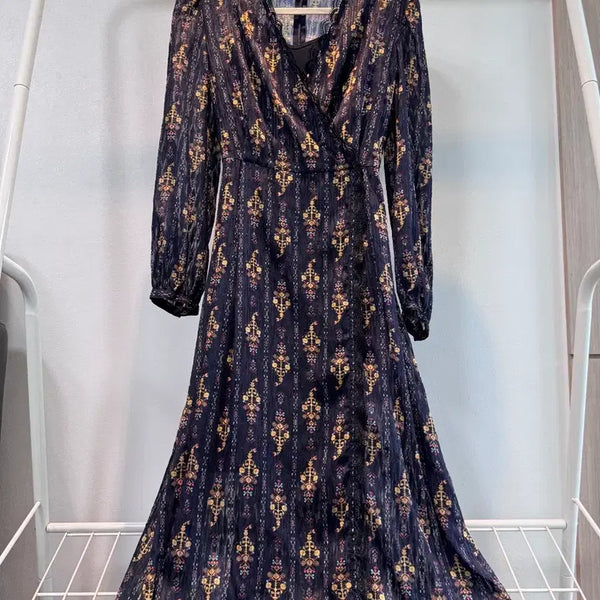[BUNJANG] Sandro Floral Long Dress / Sandro (산드로) 플라워 롱원피스