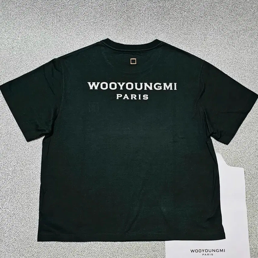 [BUNJANG] Wooyoungmi Back Logo Dark Green T-Shirt Size 46 / [46 사이즈] 우영미 백로고 다크그린 반팔티