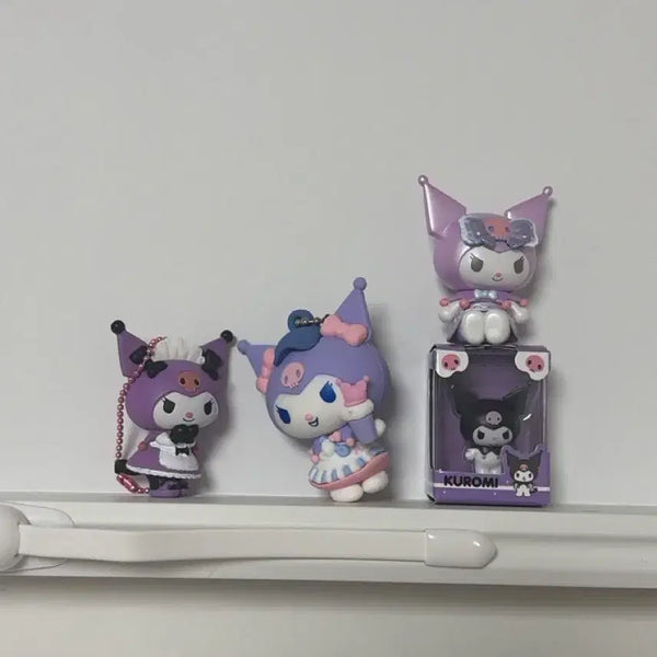 [BUNJANG] Kuromi 4-Piece Bundle Set Keychains / 쿠로미 4종 일괄