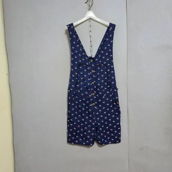 [BUNJANG] Lucky Chouette Women's Denim Bib Shorts Size 38 / s하루특가s35  럭키슈에뜨 귀여운 멜빵 반바지 38 n6258