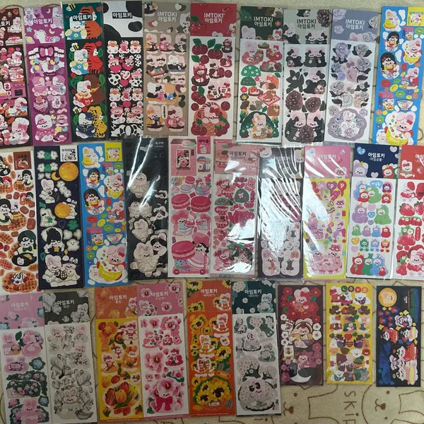 [BUNJANG] ImTokki Seal Sticker Bundle Set / 아임토끼 씰스티커 일괄판매합니다