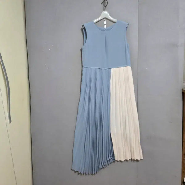 [BUNJANG] Elegant Flowy Machine Pleated Dress / s하루특가s30  고급스런 살랑 기계주름 원피스 55  n6259