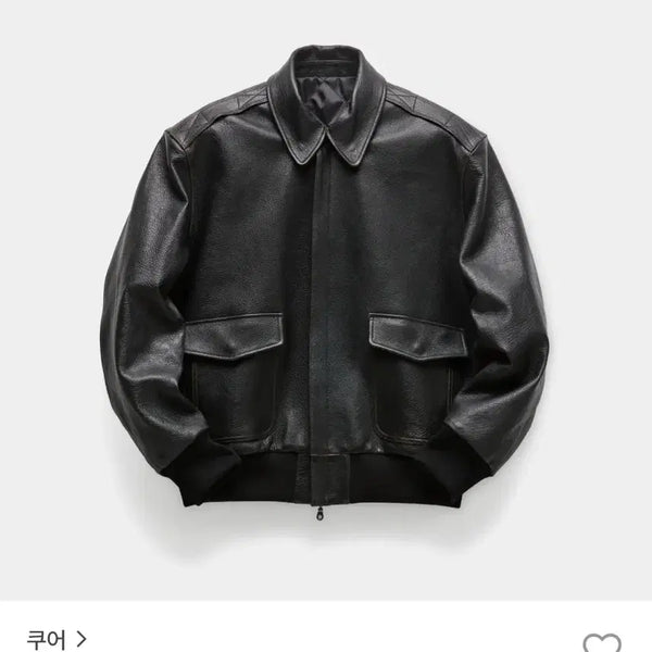 [BUNJANG] Coour Goat Skin A-2 Leather Jacket / 쿠어 고트 스킨 A-2 레더 자켓