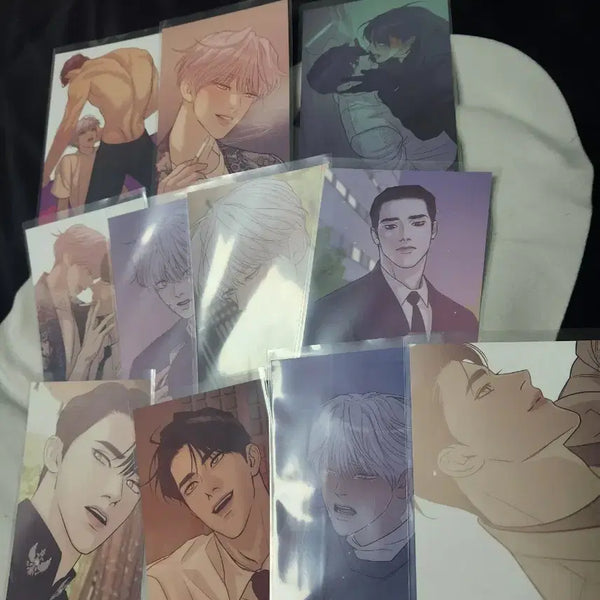 [BUNJANG] Jo Gae Sonyeon Kang Du-sik Jin Ju-ha MOPHON Collab Postcard 11-Set / 조개소년 강두식 진주하 모펀 콜카 특전 엽서 11종 일괄