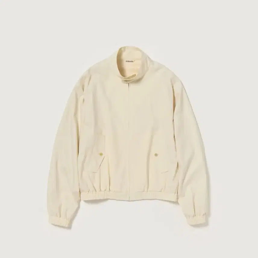 [BUNJANG] Auralee 25ss Super Fine Tropical Wool Zip Blouson (Ivory) / 오라리 25ss 슈퍼 파인 트로피컬 울 집 블루종 (아이보리)