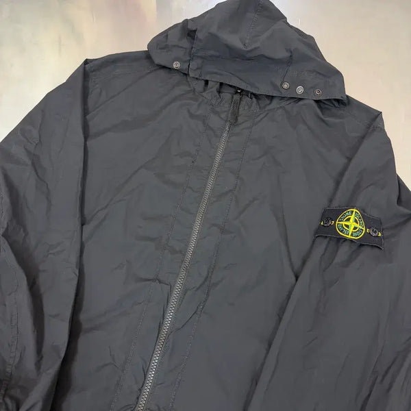 [BUNJANG] Stone Island Skin Touch Nylon TC Hooded Windbreaker Black XL / 스톤아일랜드 스킨 터치 나일론 tc 후드 바람막이 판매