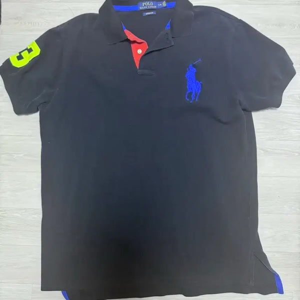 [BUNJANG] Polo Ralph Lauren Big Pony Pique Polo Shirt Black / 폴로 빅포니 카라티 검정