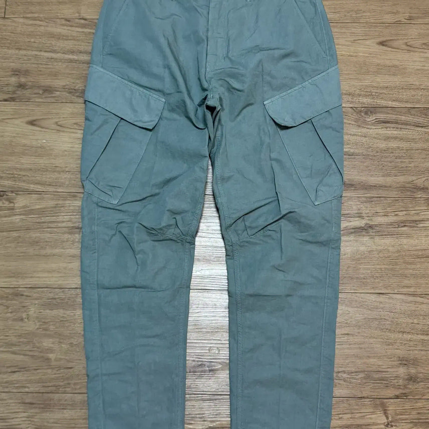 [BUNJANG] Stone Island Shadow Project Cargo Pants Sage Green Cotton Linen Blend / 스톤아일랜드 쉐도우프로젝트 카고 팬츠 세이지 그린