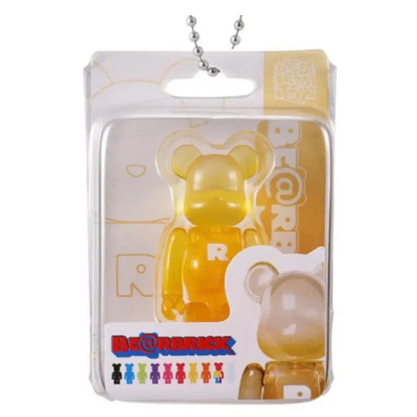[BUNJANG] Bearbrick Package Miniature Charm Collection Clear Yellow / 베어브릭 패키지 미니어쳐 챰 컬렉션 가챠 클리어 옐로우