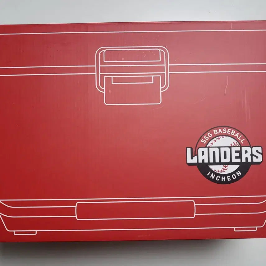 [BUNJANG] SSG Landers Red Camping Cooler Limited Edition (Sealed) / [미개봉]ssg랜더스 한정판 아이스박스 택포최저가