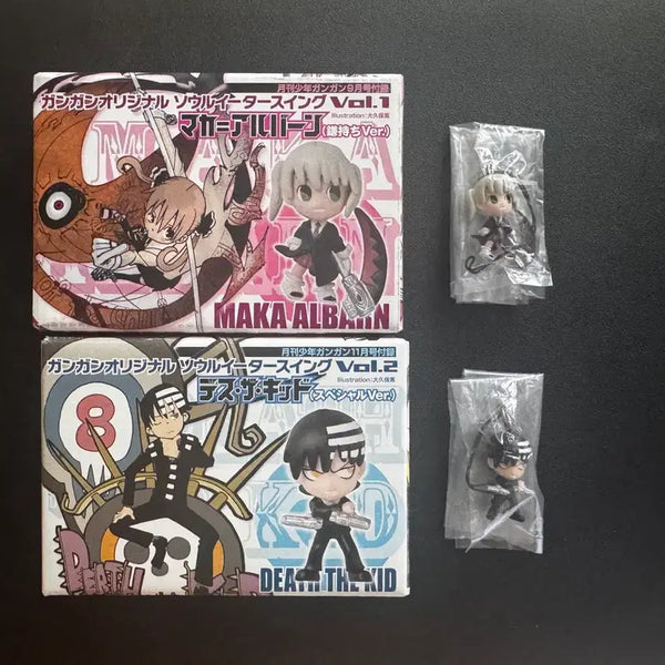 [BUNJANG] Soul Eater Maka & Death the Kid Figure Keychain / (일괄)소울이터 마카, 데스더키드 피규어 키링