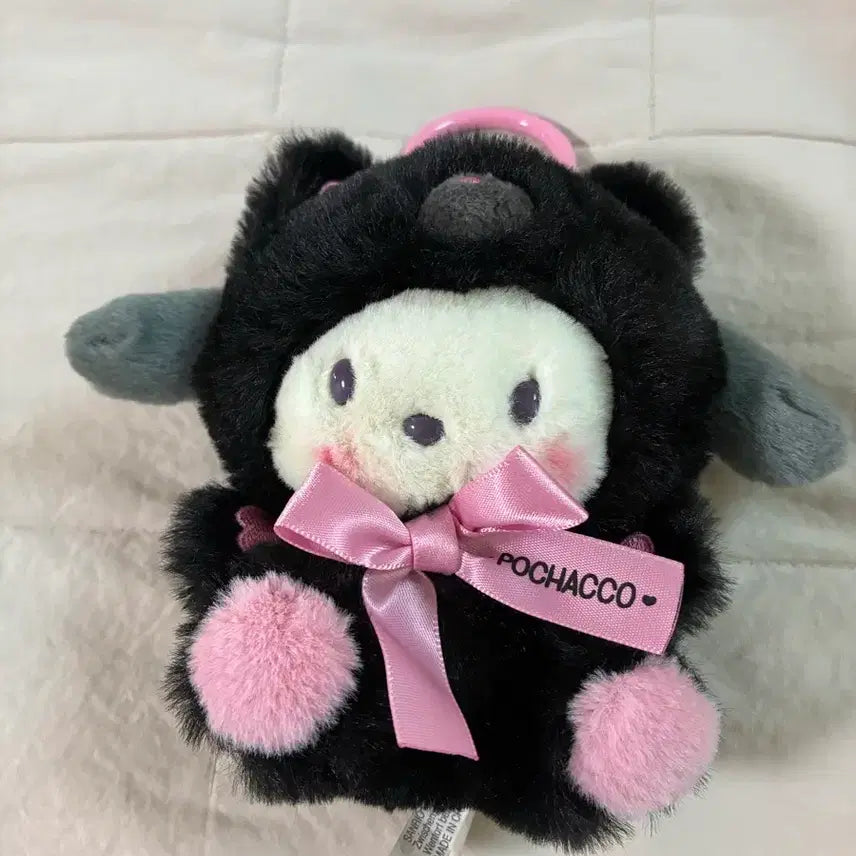 [BUNJANG] Sanrio Black Animal Pochacco Mascot / 산리오 블랙 애니멀 포차코 마스코트