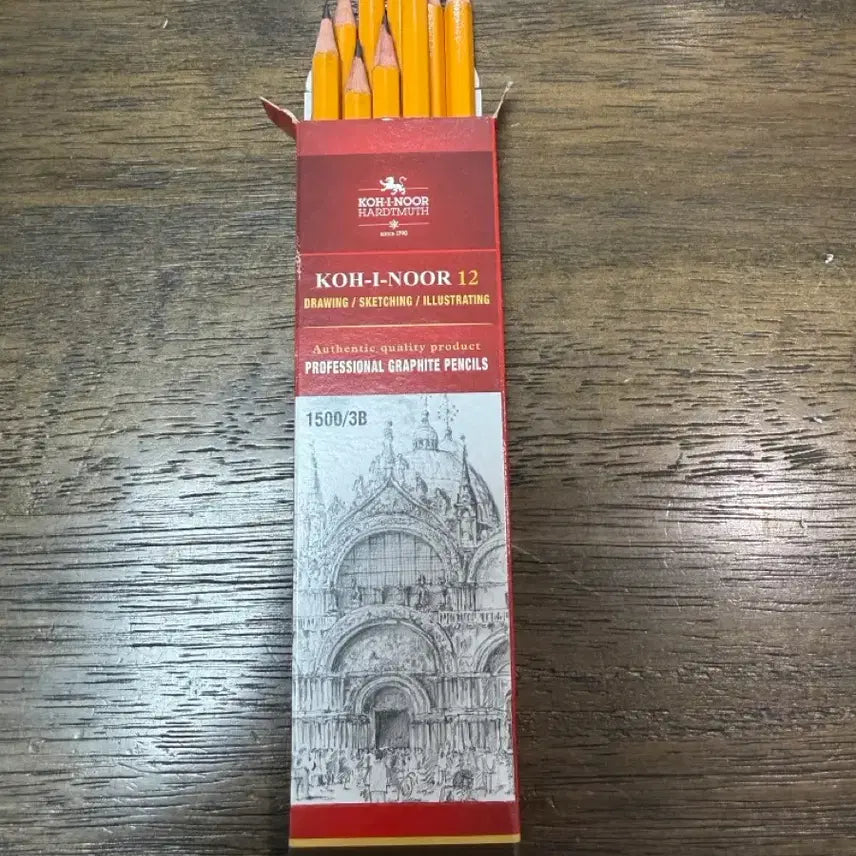 [BUNJANG] Koh-I-Noor 1500 3B Pencils (10 count) / 코이누르 1500 3B 10자루 팝니다