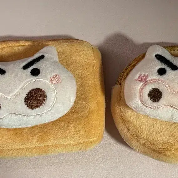 [BUNJANG] Crayon Shin-chan Buriburi Zaemon Pouch Bundle Set / 2개 일괄 짱구 부리부리 대마왕 부리부리자에몽 파우치 굿즈