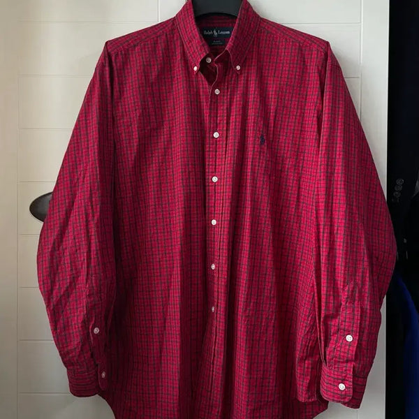 [BUNJANG] Polo Ralph Lauren Blake Shirt Red Check / [L] 폴로 랄프로렌 블레이크 셔츠 레드 체크
