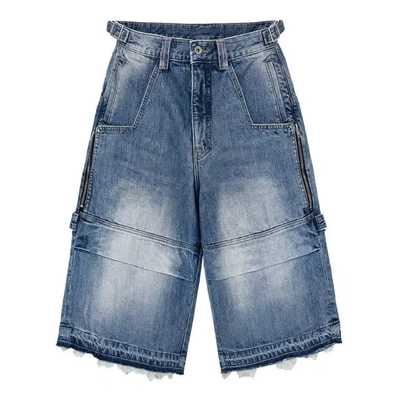 [BUNJANG] Kamien Ground Bermuda Denim Pants Blue / [2] 카미엔 그라운드 버뮤다 데님 팬츠 블루