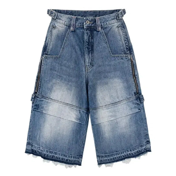 [BUNJANG] Kamien Ground Bermuda Denim Pants Blue / [2] 카미엔 그라운드 버뮤다 데님 팬츠 블루