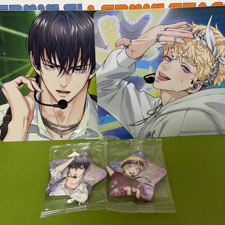 [BUNJANG] Sparkles 'Love is Illusion' Fancam Postcard & Enamel Pin Set / 스파클즈 사랑은 환상 직캠 엽서, 뱃지 2종