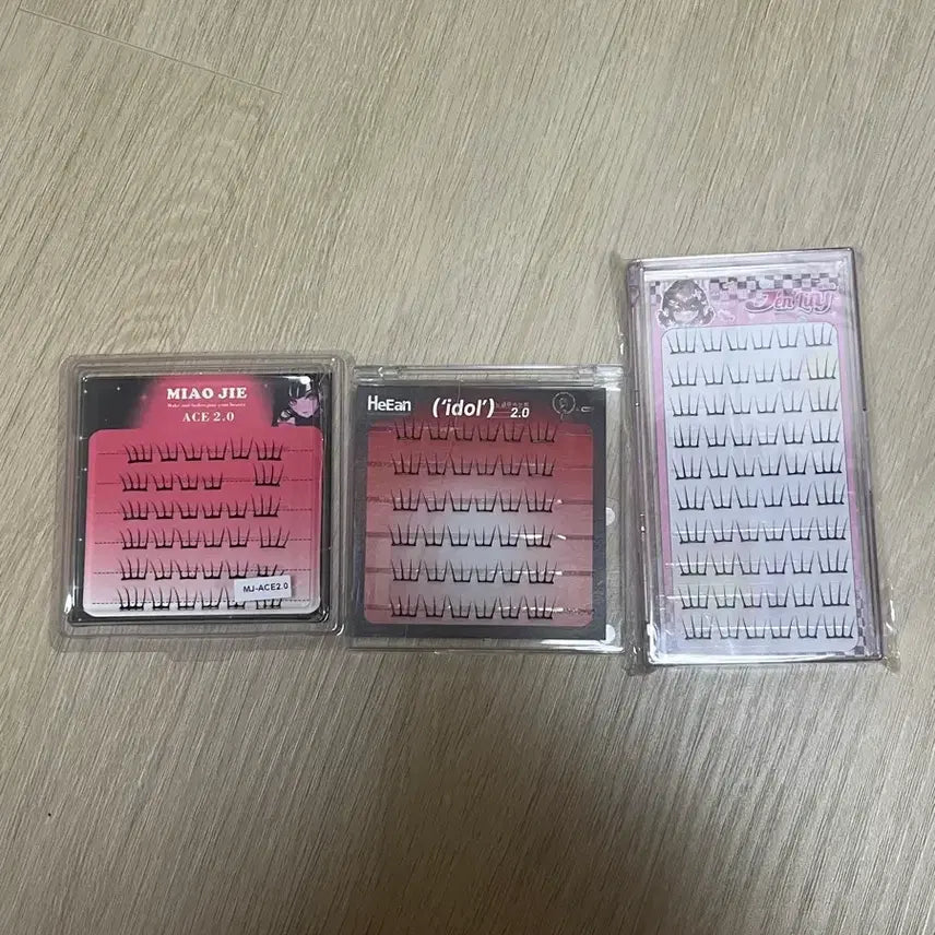 [BUNJANG] Temu No-Glue False Eyelashes Bundle (New) / 테무 유명 노글루 속눈썹 3개 일괄 (새것)