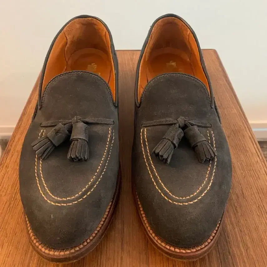 [BUNJANG] Alden 36207 Navy Suede Tassel Loafer / 알든 네이비 스웨이드 태슬로퍼 36207